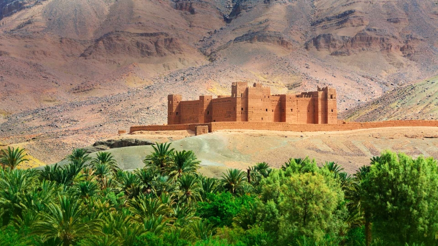 摩洛哥德拉河  、Timiderte Kasbah