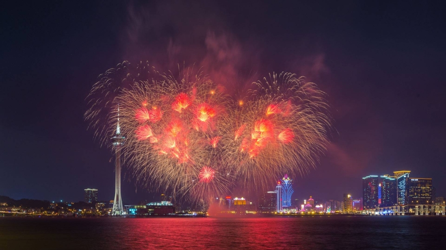 中国澳门（? coolbiere photograp...、【今日七夕】红色的心形烟火