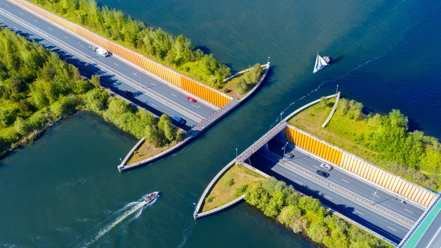 费吕沃湖水道桥、荷兰 