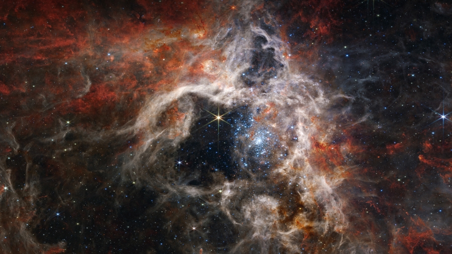 狼蛛星云中形成的年轻恒星、詹姆斯·韦布空间望远镜 