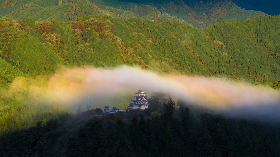 郡上八幡城、岐阜县、日本 