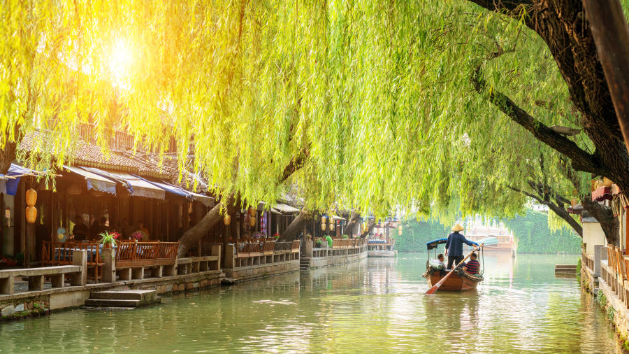 苏州古镇风景，江苏省，中国 