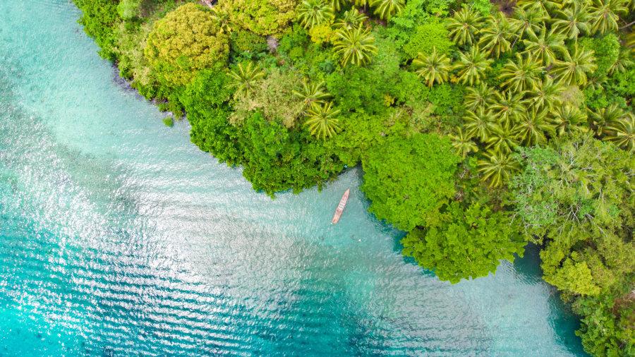 Pulau Ay蓝色泻湖, 班达群岛, 印度尼西亚 